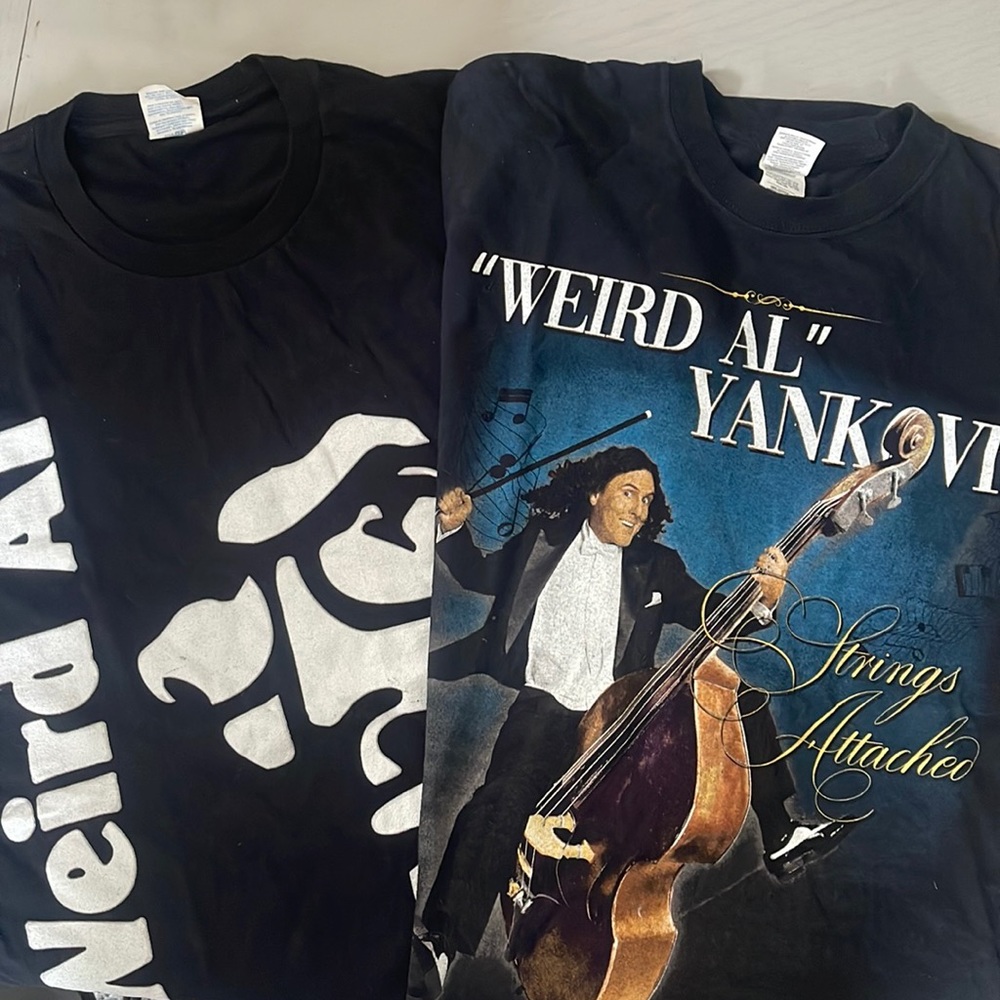 Weird Al t-shirt bundle. Size medium.